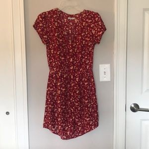 Kimchi Blue Red Floral Dress